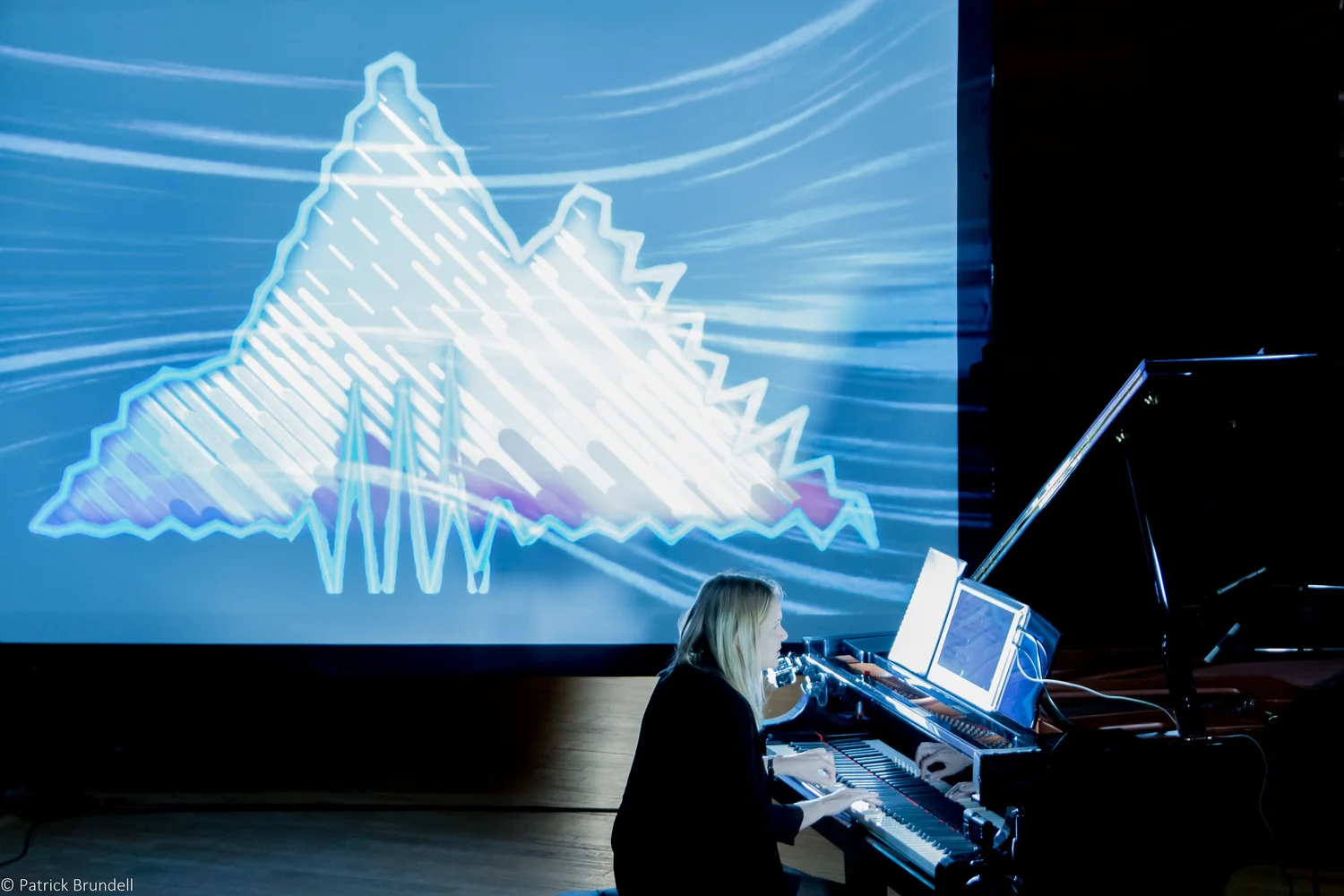 Performance of Climb with projected visuals